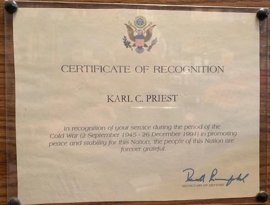 Cold War Certificate